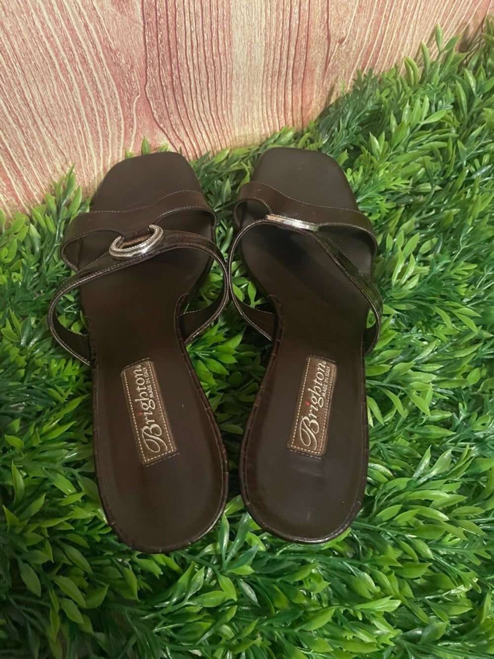 Brighton Women’s Tahlia Brown Leather Heel Sandals - Picture 8 of 8